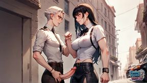 Femboy's City Street Cum Splash Is the Hottest, Most Impressive Femboy XXX!