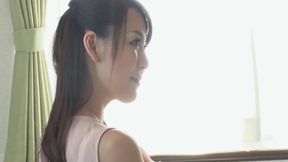 Japanese Babe Fucks Herself With Dildo Then Rides Cock