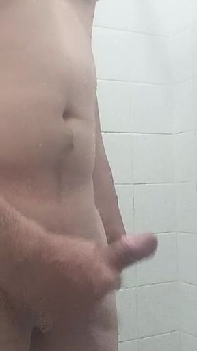 In the Shower Oscarcoronado86 Touches His Ass and Gets His Cock Hard