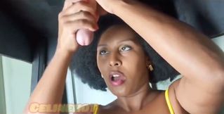 Gloryhole on Milking Table - Handjob on the Big Penis Through the Milking Table - Masturbation - Cock Sucking