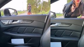 Blowjob on the bridge with a call girl scored on the streets for fifty bucks