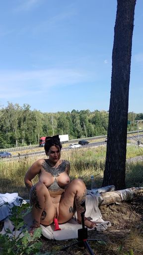 Taking the road less traveled with Lovense as my trusty companions! 🚗 Who knew highway adventures could be this fun? #Lovense #Squirtle #HighwayFun