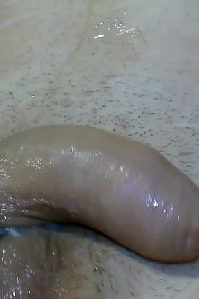 I jerk off and massage my balls with my sperm