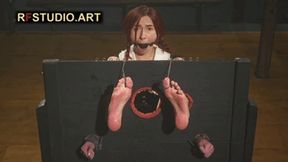 Daria in Heavy Stocks - Bastinado and Tickling (UHD 4K MP4)