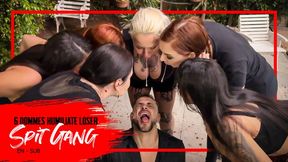 Six girls humiliate a business guy by spitting in his face (720 EN-sub) Spit Fetish - Spitting - Saliva - Degradation - Humiliation - Female Domination - Male Slave