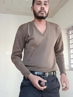 Indian Desi Men - Gets Naked at Home.