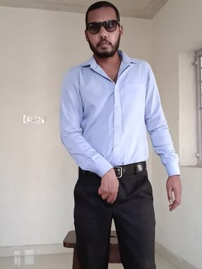 Indian Desi Men - Gets Naked at Home.