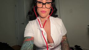 Naughty Nurse Bianca Bailee POV Dildo Fucking Pt in Room 69