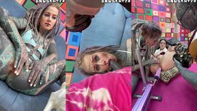 anal pornstars on set - 3 days production - behind the scenes with goth sluts