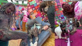 anal pornstars on set - 3 days production - behind the scenes with goth sluts