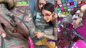 anal pornstars on set - 3 days production - behind the scenes with goth sluts