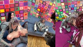 anal pornstars on set - 3 days production - behind the scenes with goth sluts