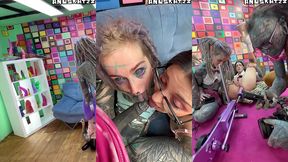 anal pornstars on set - 3 days production - behind the scenes with goth sluts