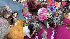 anal pornstars on set - 3 days production - behind the scenes with goth sluts