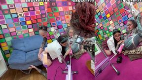 anal pornstars on set - 3 days production - behind the scenes with goth sluts