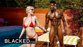 ”Blonde Beautiful Babe Skye Indulges in BBC Pleasure”