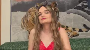 Trans Vixen's Red Tease
