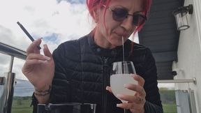 COUGHING SMOKE TEASE – I Spit Into Your Drink While Chain Smoking at the Terrace