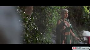 Busty ts elf Izzy Wilde fucks milf elf