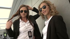 Tina Kay &amp; Veronica Leal agents on anal mission