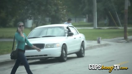 Black dude gets arrested and taken to a warehouse to be fucked by two horny cops with fat asses.