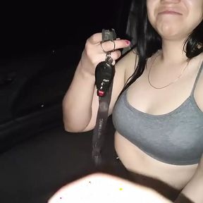 Delicious Young and Beautiful Prostitute Gives Me a Tremendous Blowjob and Fuck in the Car