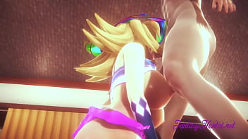 Yu Gi Oh Hentai  - Dark Magician Girl blowjob and fucked - Japanese manga anime cartoon 3D Porn