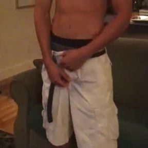 Two friend strait 22 year sold masturbating