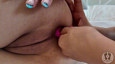 4K ASS TRAINING BUTTPLUG LESBIAN FANTASY PINKY ROOM PUSSY