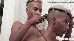 Exploring Brothers` Intimacy: Twin Twinks Mutual Masturbation