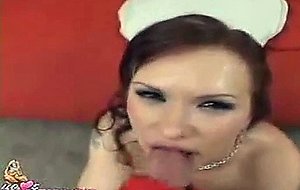 Katja Kassin rides a cock