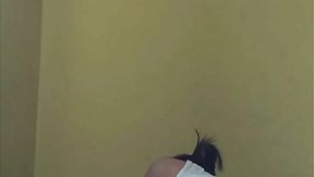 Guatemalan babe rides hard with big ass