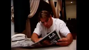 Blonde and Skinny MILF Seduces a Boy