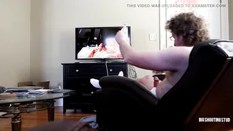 Mature Daddy Jerks Thick Cock and Shoots a Massive Cum Load
