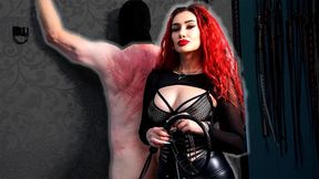 Whipping for chastity removal, Mistress Amanda unlocks pain