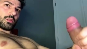 juicy lad With large 10-Pounder Wanks On web camera