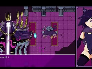 Nekomancer - Futanari Emo Witch Video Game - With Monsters