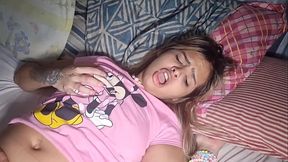 Realizei o meu desejo de transar com a loira linda e gostosa Thai Camargo