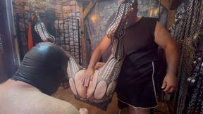 Part 2:- Kitty's treat request from a fan for Lanista to do. Banana in bum, chocolate dildo in fanny!