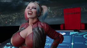 Huge Dick 3D Futanari Wonder Woman Ass Fucking Fucking Harley Quinn