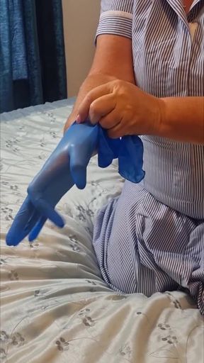 Naughty Nurse Julie - Bra Reveal &amp; Teasing Huge Tits - 002-S-V-3-TEASER