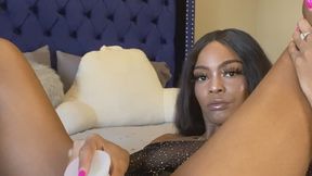 Ebony Goddess BNWO Goon Tease: Edge to Black Supremacy in Lingerie (5 Min Dildo Worship)