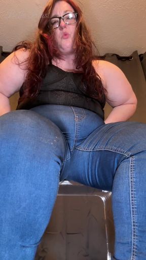 Take It Down Your Throat and Thank Me! You Have No Choice as I Dominate You with My Big Stinky BBW Feet