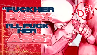 DOUBLE Penetration - Threesome with Your Boyfriend - Size Kink Audio Roleplay