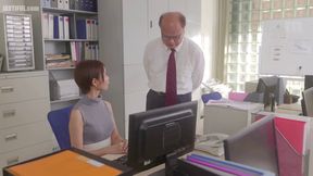 Sato Iori submits to the relentless CEO who tears her stockings and dominates her with
