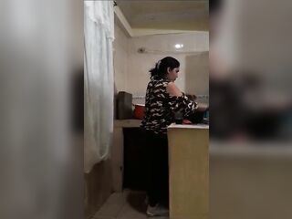 Employee Screwed When Washing Dishes - My Wife Nearly Caught Us