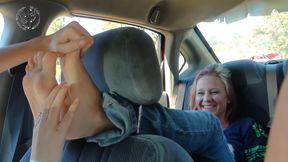 Car Tickling - Zoey's Wild Ride