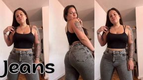 These jeans are SO tight I can barely breathe... can you stand to look at them?