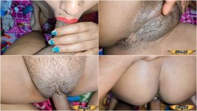 Indian bhabhi Sex &amp; blowjob with boyfriend, Deshi girl fuck &amp; Deep thorat blowjob