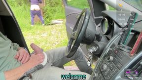 Hot cruising encounter with two horny guys who just want cock